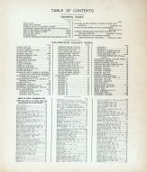 Table of Contents, Kalamazoo County 1910